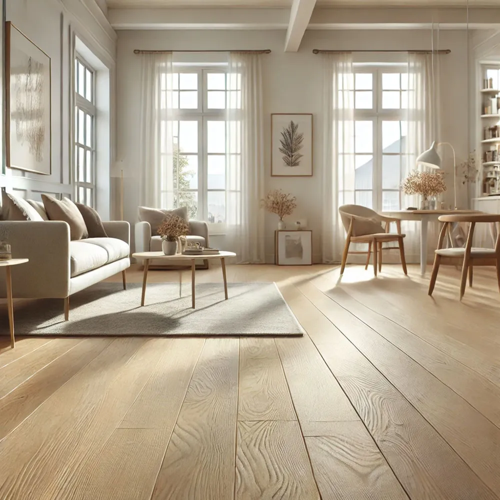 Maple hardwood flooring
