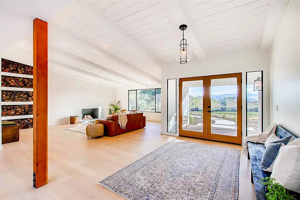 Maple hardwood flooring