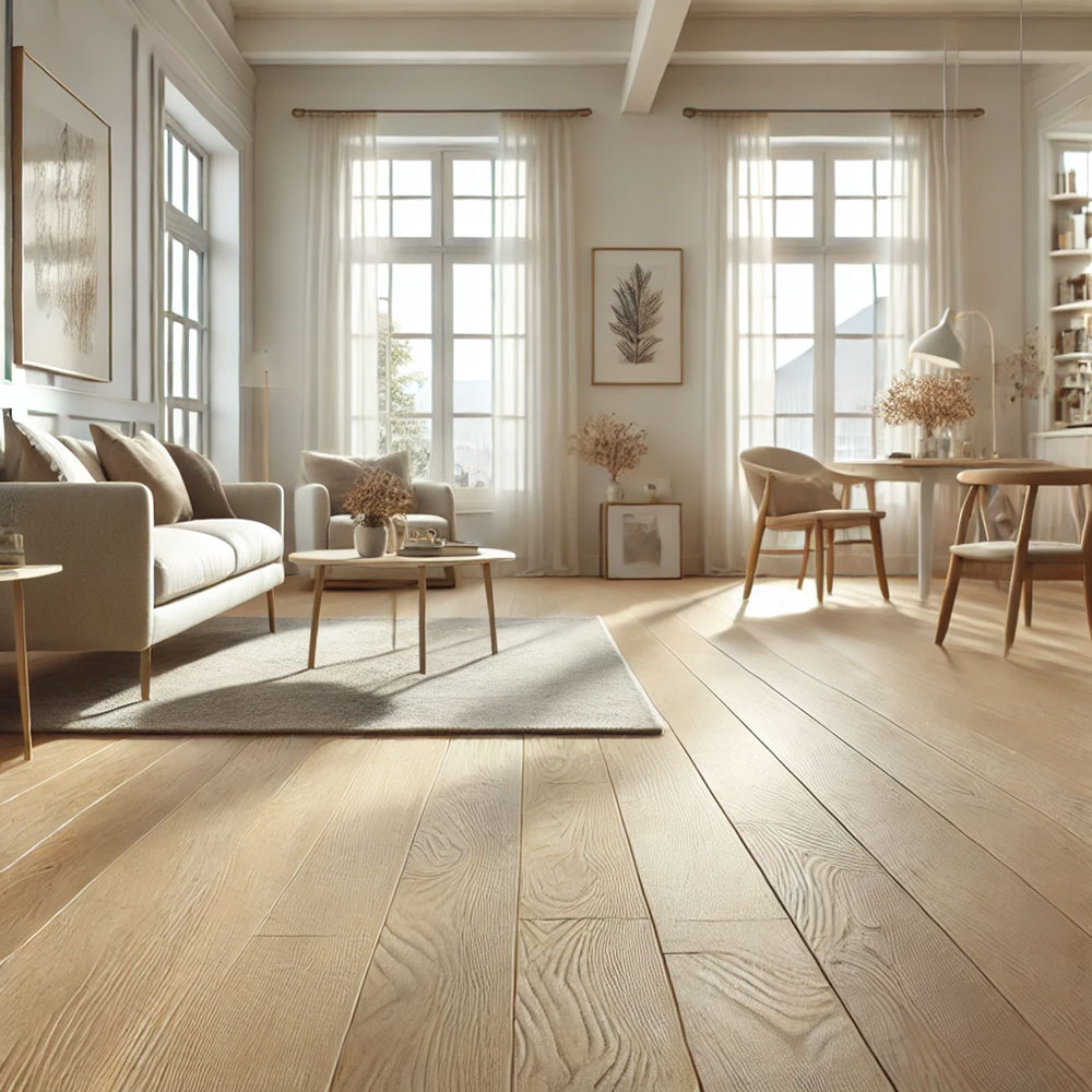Maple hardwood flooring