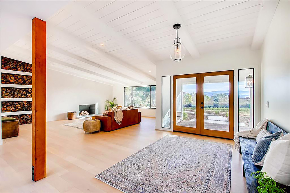 Maple hardwood flooring
