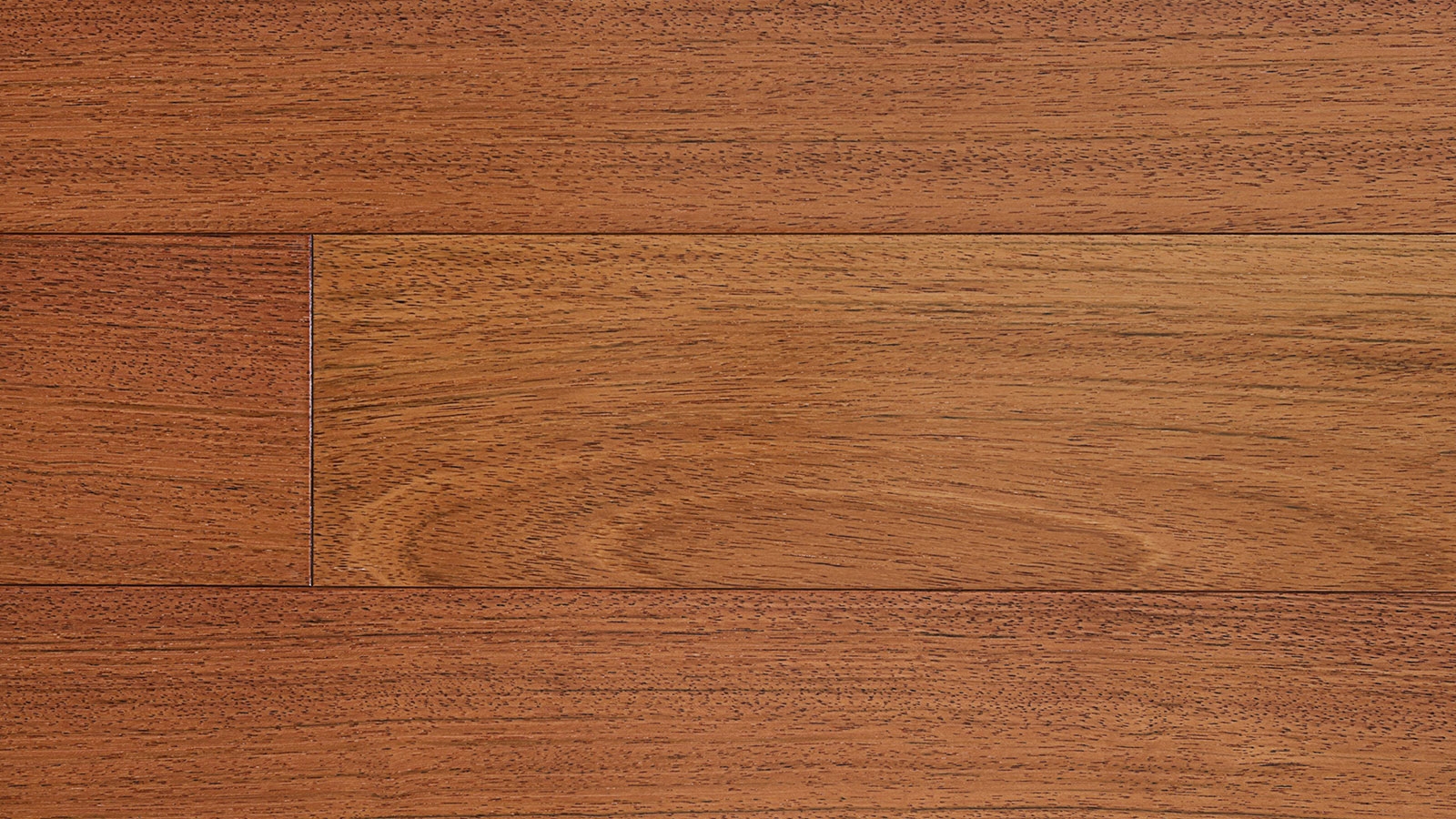 Close-up photo of Santos Mahogany hardwood flooring planks.