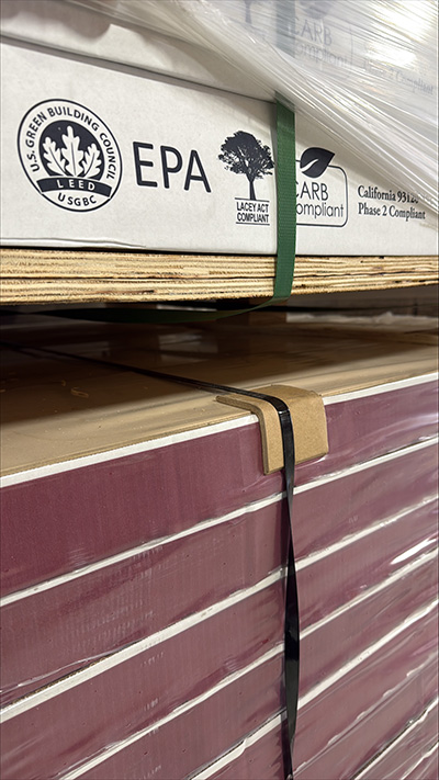 Example of ecologically sustainable hardwood flooring at Whole Wood.