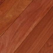 Beautiful example of SOLID Santos Mahogany hardwood flooring.