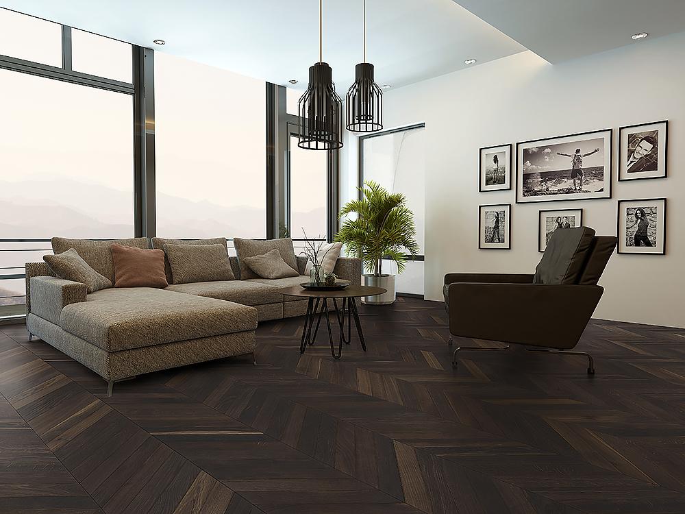 UrbanFloor - Smoked Chevron