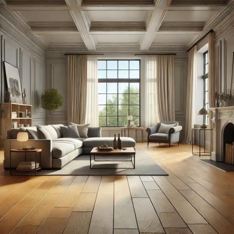 Photo depiction of solid hardwood flooring in a home.