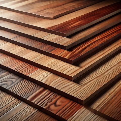 Photo depiction of various species of mahogany.