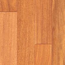 Beautiful example of solid Mahogany hardwood flooring.